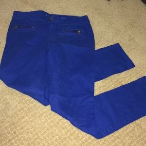 Bright Blue Skinny Jeans
